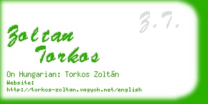zoltan torkos business card