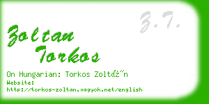 zoltan torkos business card